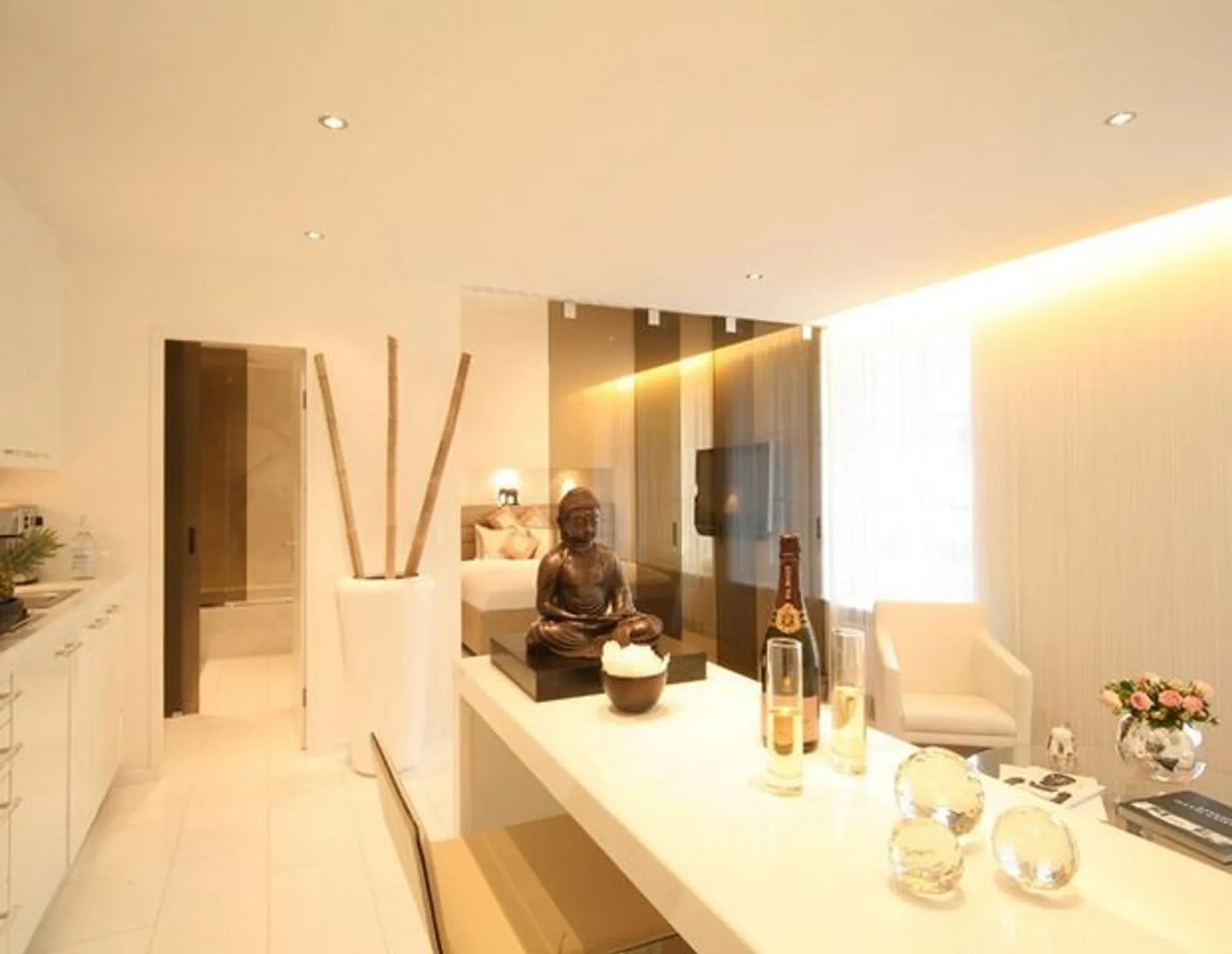 One Bedroom Senior, Balcony, Kitchenette